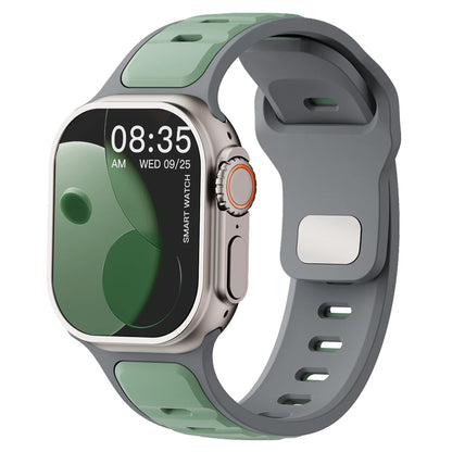 Para Iwatch Series 11 10 9 8 7 6 5 4 SE3 Ultra 1 2 Correa deportiva de silicona para Apple Watch 49mm 46mm 45mm 44mm 42mm 41mm 40mm