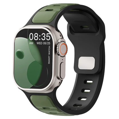 Para Iwatch Series 11 10 9 8 7 6 5 4 SE3 Ultra 1 2 Correa deportiva de silicona para Apple Watch 49mm 46mm 45mm 44mm 42mm 41mm 40mm